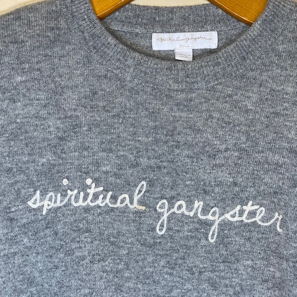 Cashmere Spiritual Gangster Logo-Embroidered Sweater - Picture 5 of 9